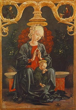庭の聖母子 Cosme Tura Oil Paintings